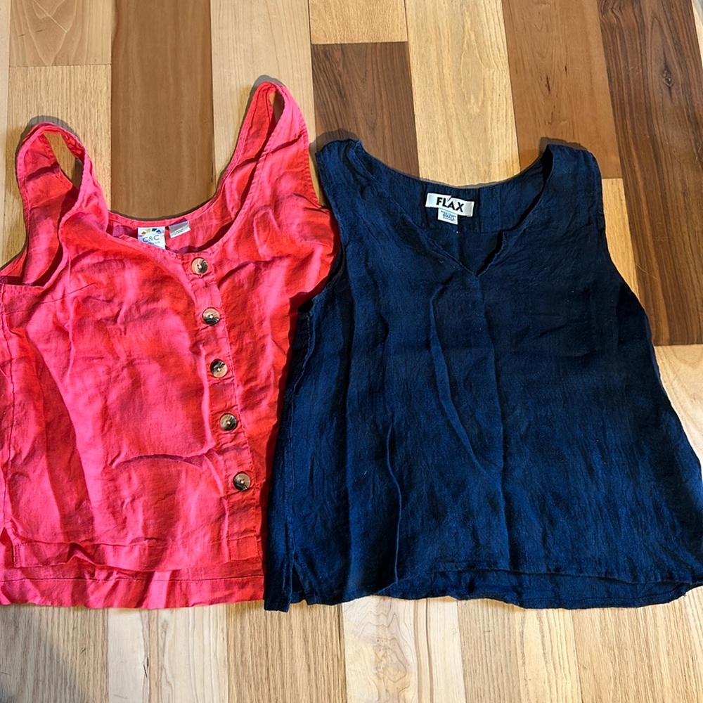 Linen Tanktop Lot C&C California (M) and Flax (S)
